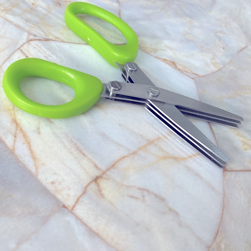 Herb Scissors Set, Kitchen Scissors with 3‎ Blades